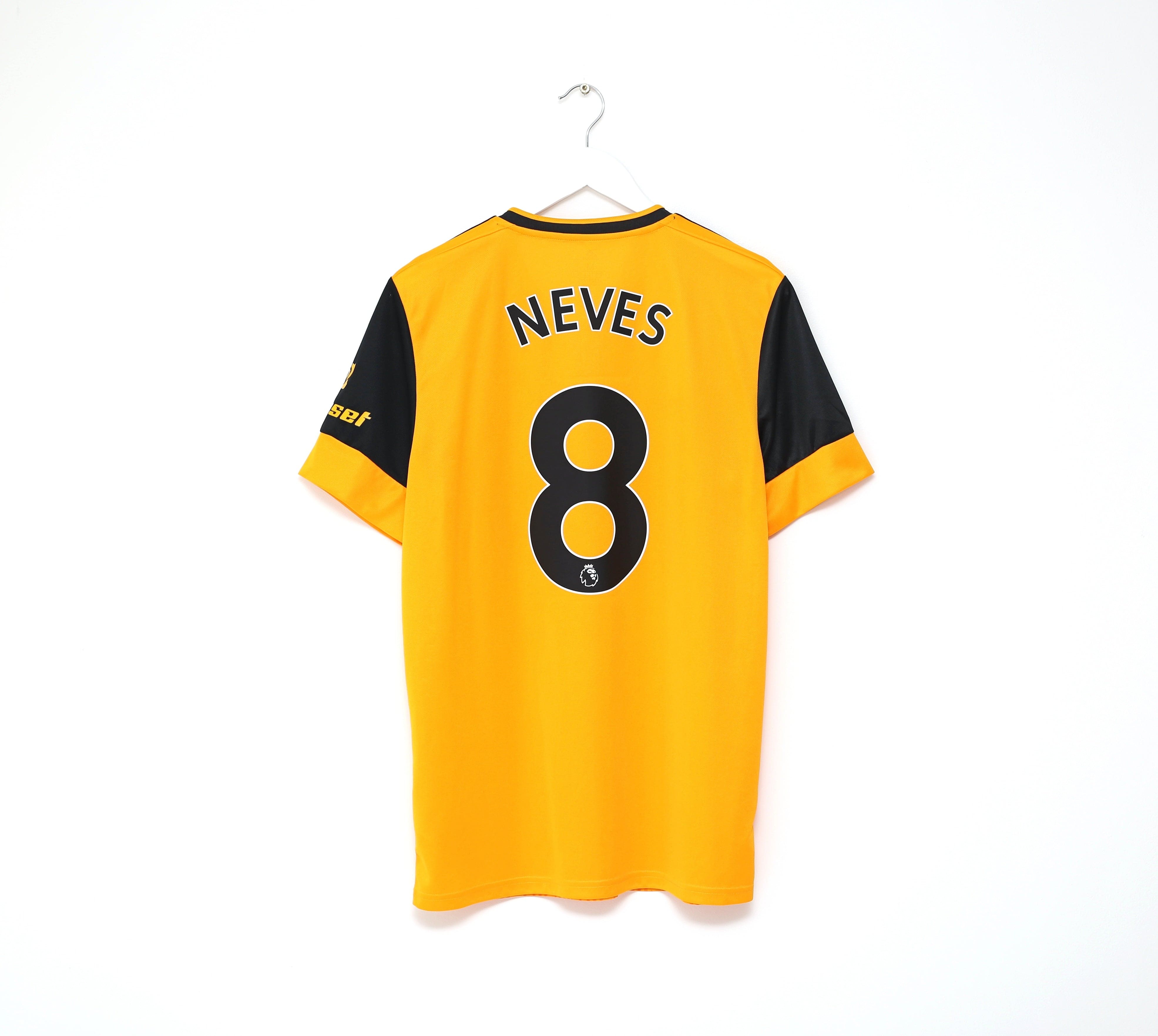 2020/21 NEVES #8 Wolverhampton Wanderers adidas Home Football Shirt (M) Wolves