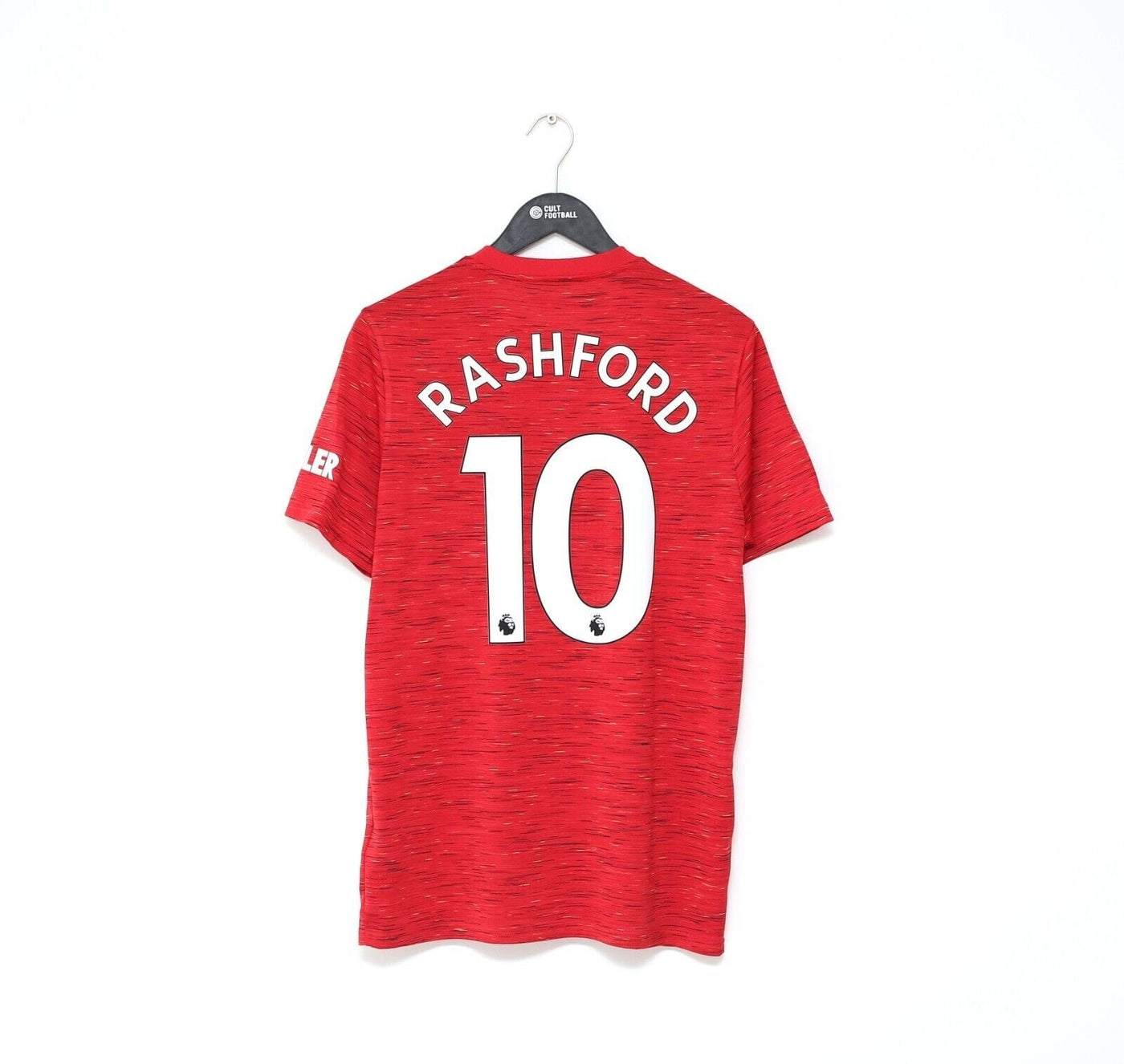2020/21 RASHFORD #10 Manchester United Vintage adidas Home Football Sh ...