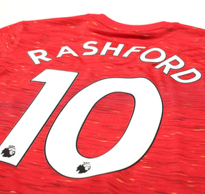 2020/21 RASHFORD #10 Manchester United Vintage adidas Home Football Shirt (M)
