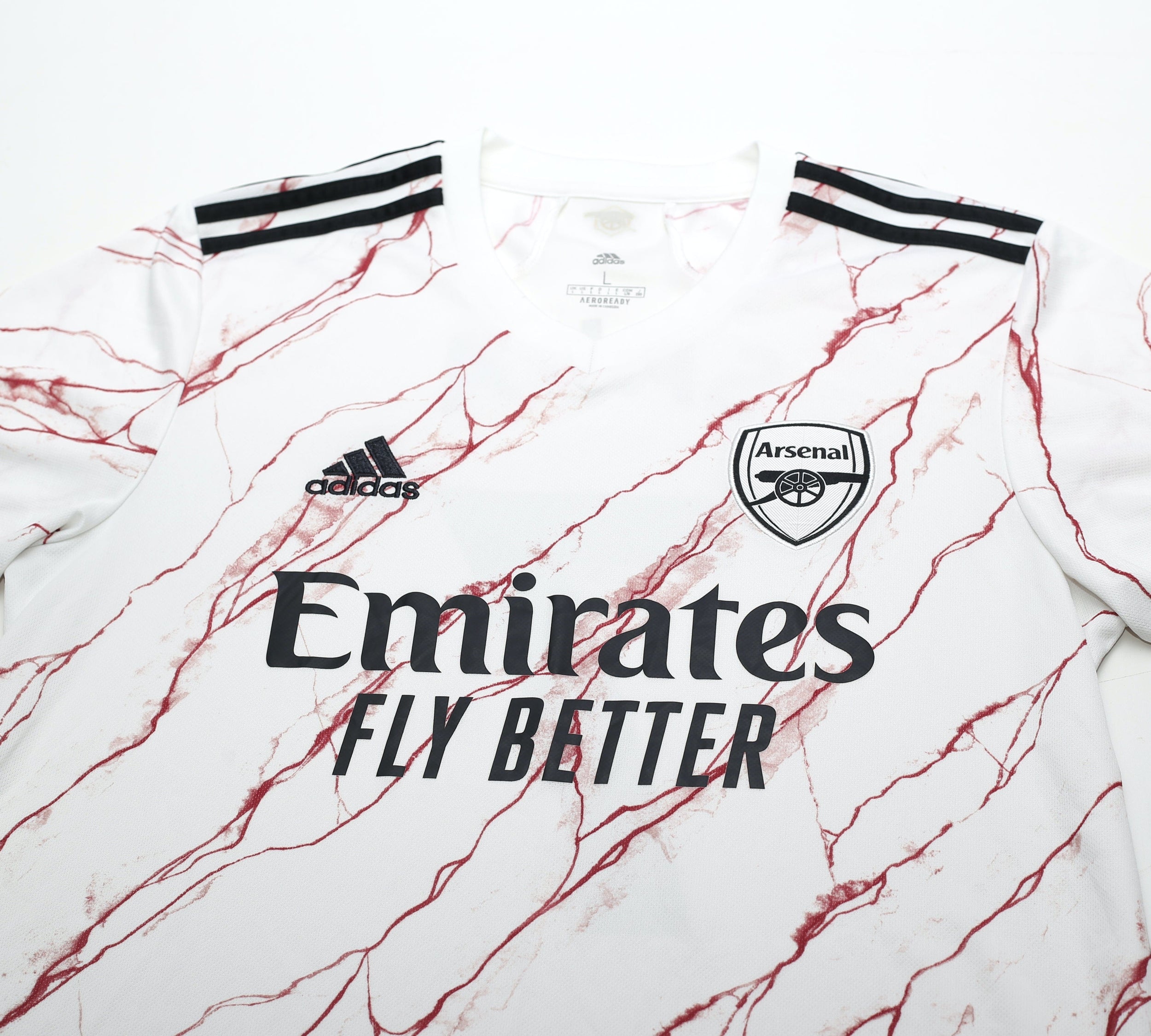 2020/21 SAKA #7 Arsenal Adidas Away Football Shirt (L)