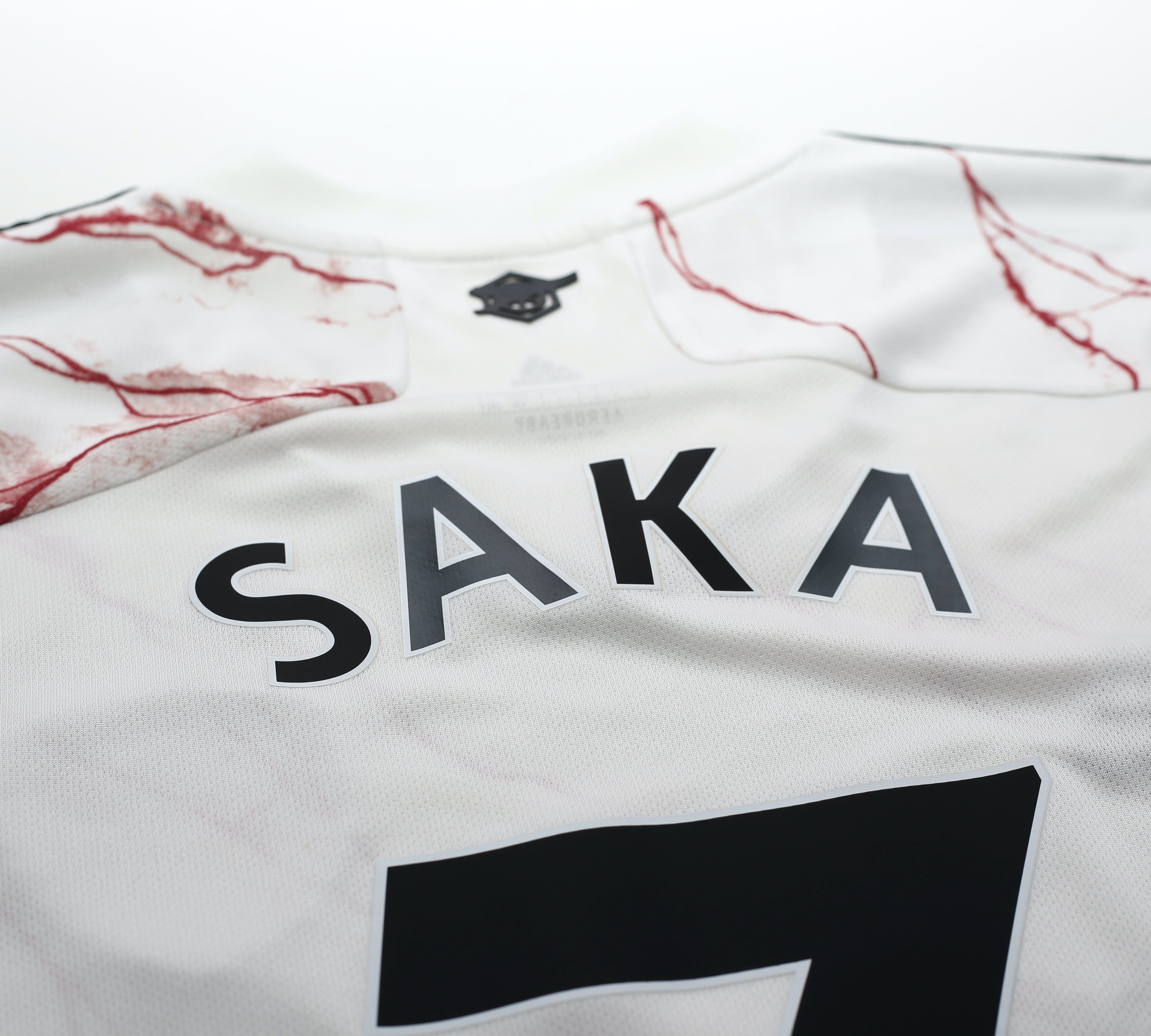 2020/21 SAKA #7 Arsenal Adidas Away Football Shirt (L)