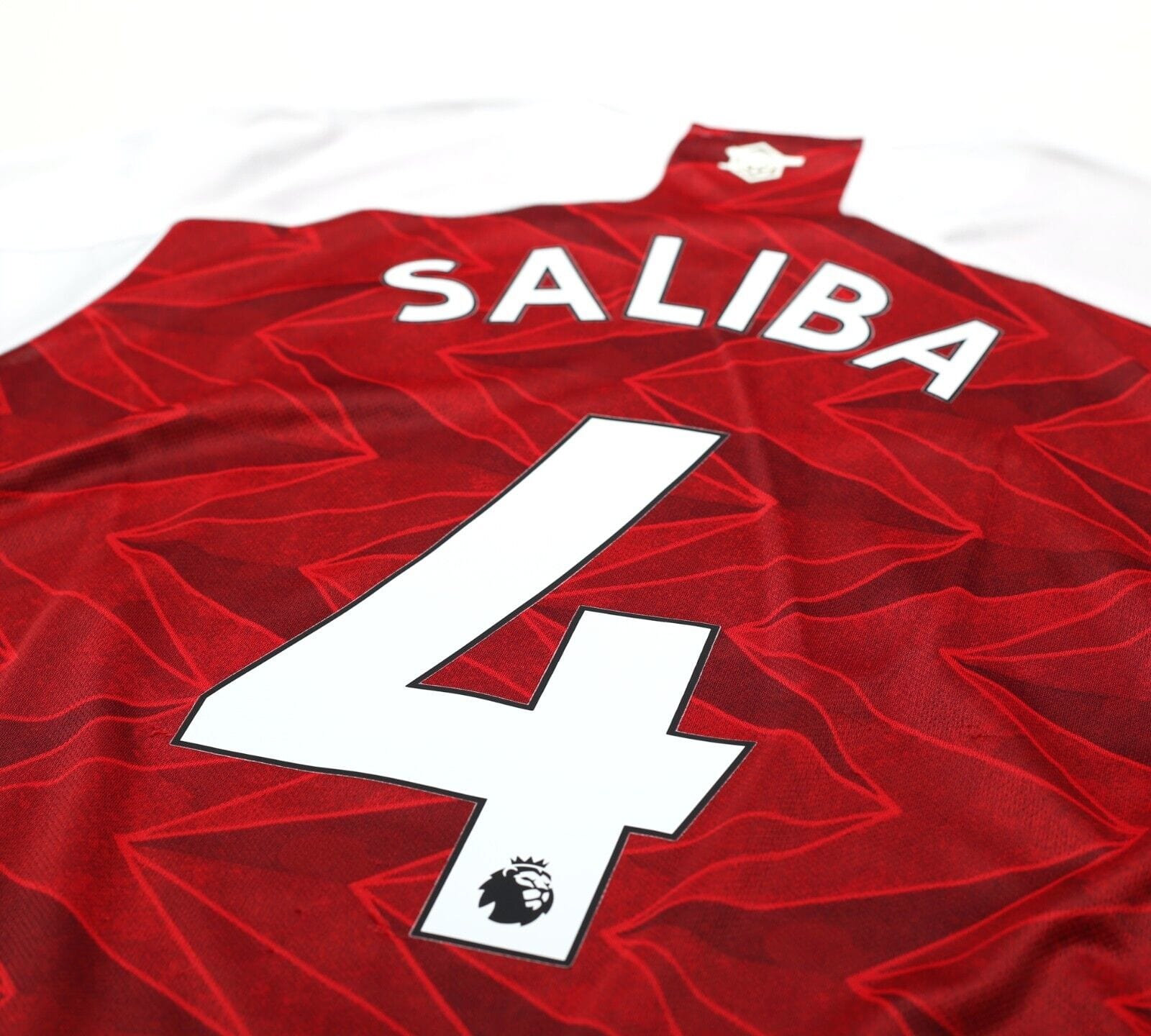 2020/21 SALIBA #4 Arsenal Vintage adidas Home Football Shirt (M)