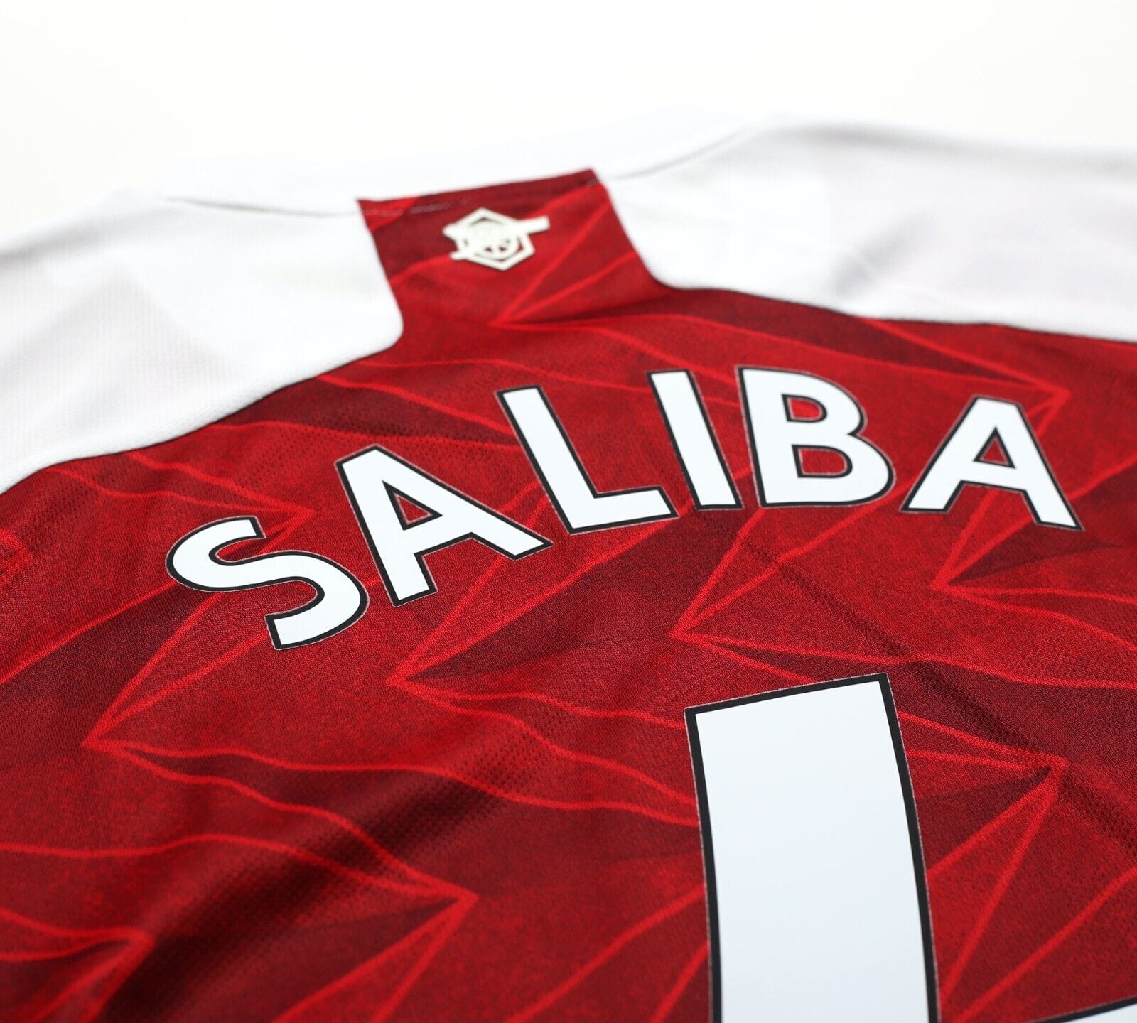 2020/21 SALIBA #4 Arsenal Vintage adidas Home Football Shirt (M)
