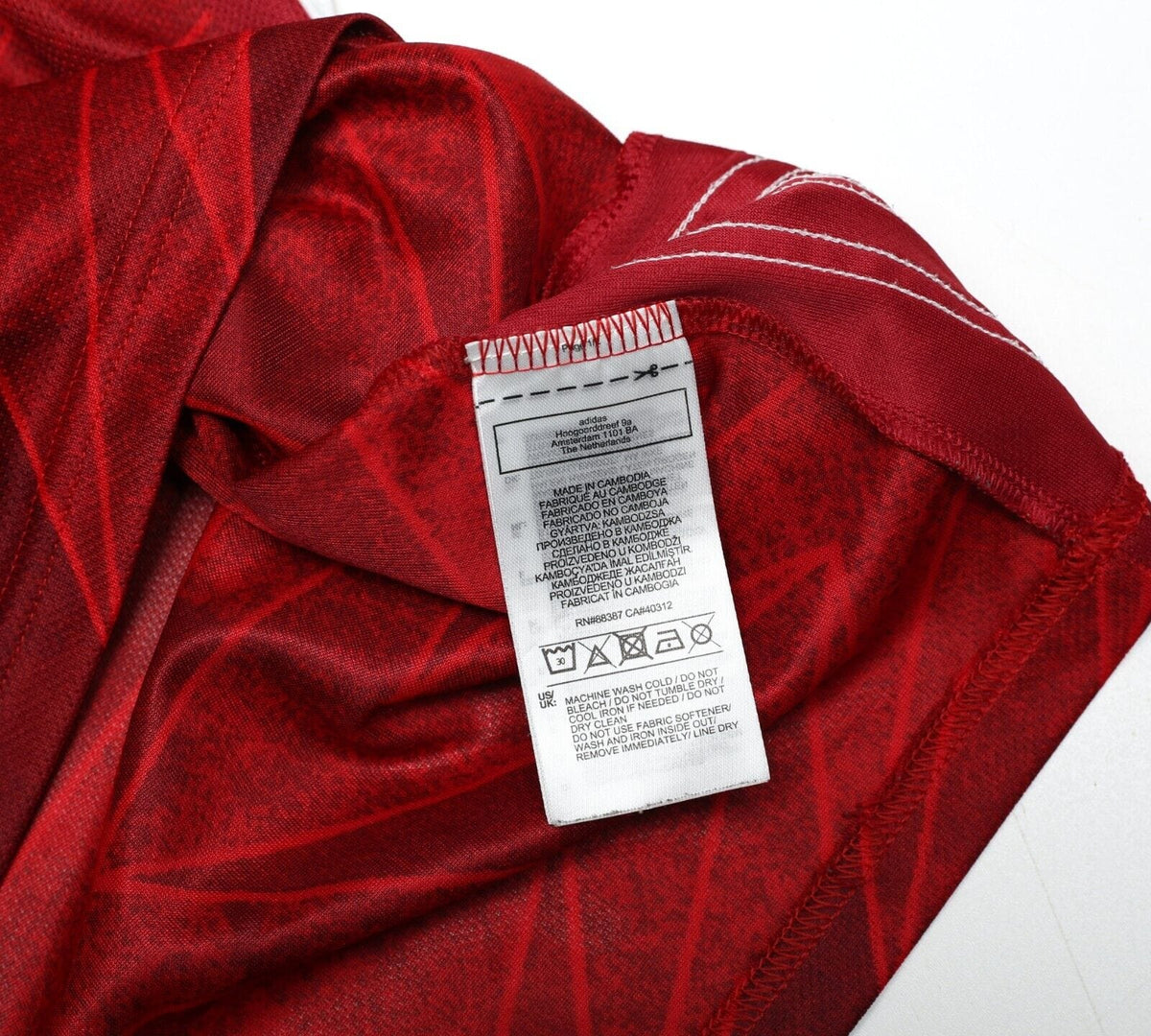 2020/21 SALIBA #4 Arsenal Vintage adidas Home Football Shirt (M)