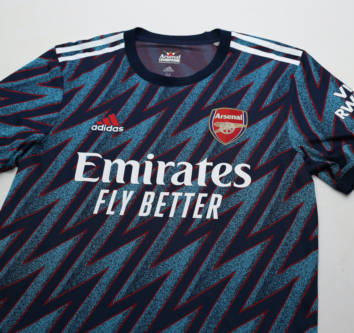 2021/22 ARSENAL Adidas Authentic Player Issue Spec Third Football Shirt (M)