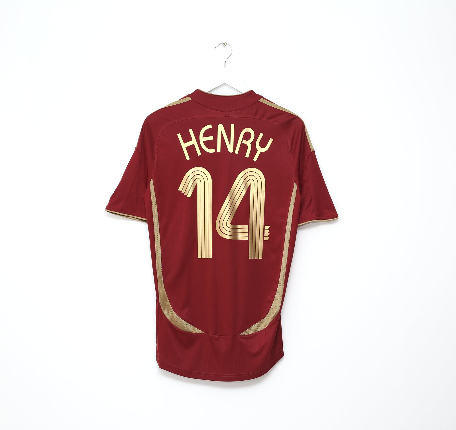 2021/22 HENRY #14 Arsenal adidas Teamgeist Football Shirt (S)