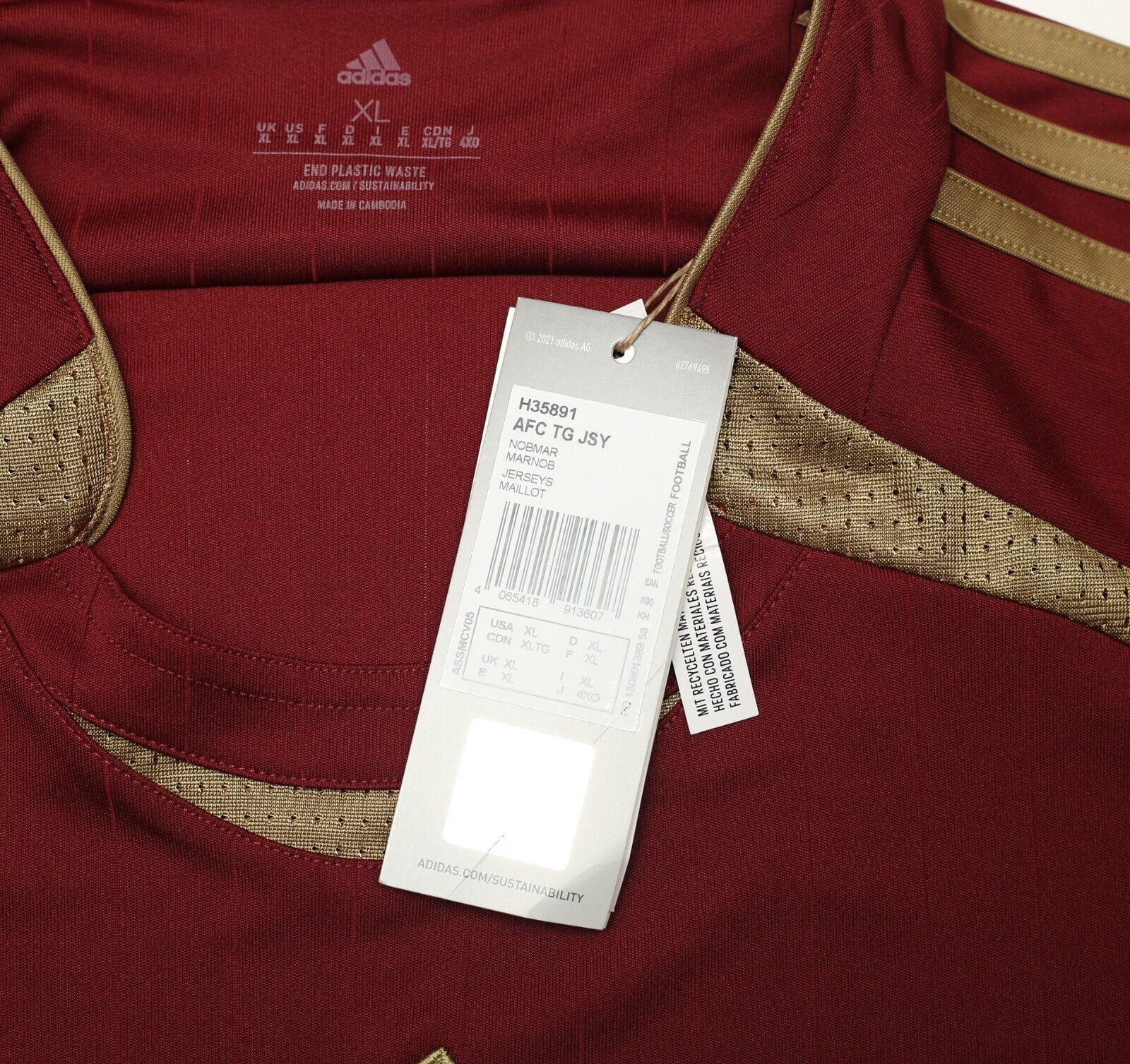 2021/22 HENRY #14 Arsenal adidas Teamgeist Football Shirt (XL) BNWT