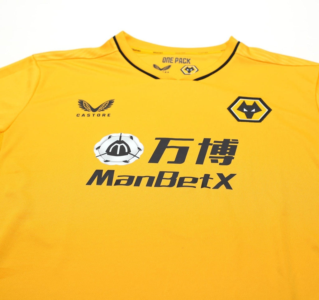 2021/22 NETO #7 Wolverhampton Wanderers Castore Home Football Shirt (XL) Wolves
