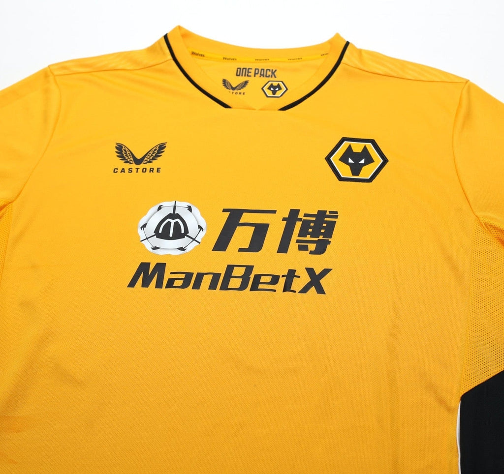 2021/22 NETO #7 Wolverhampton Wanderers Castore Home Football Shirt (XL) Wolves