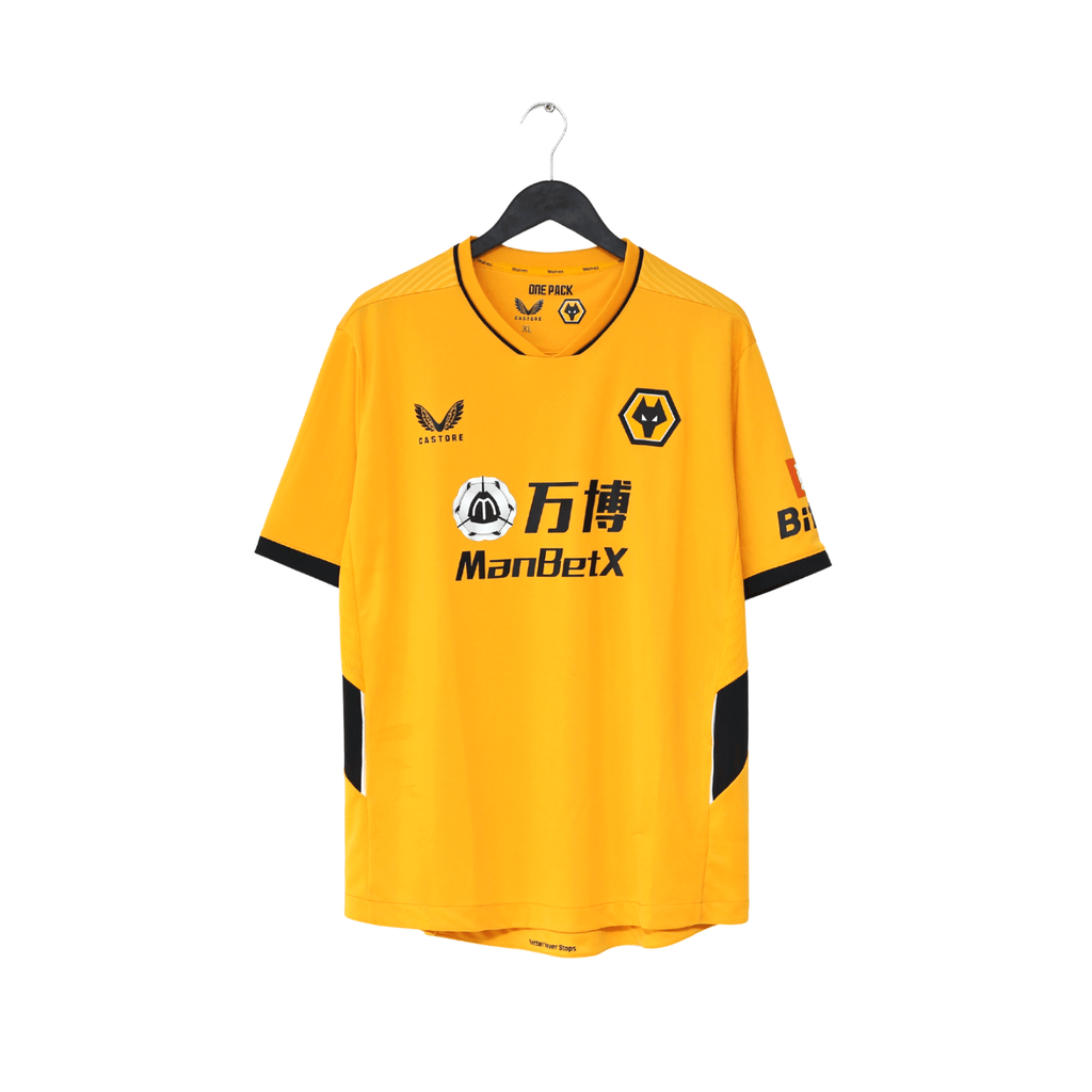 2021/22 NETO #7 Wolverhampton Wanderers Castore Home Football Shirt (XL) Wolves
