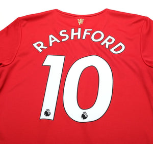 2021/22 RASHFORD #10 Manchester United Vintage adidas Home Football Shirt (M)
