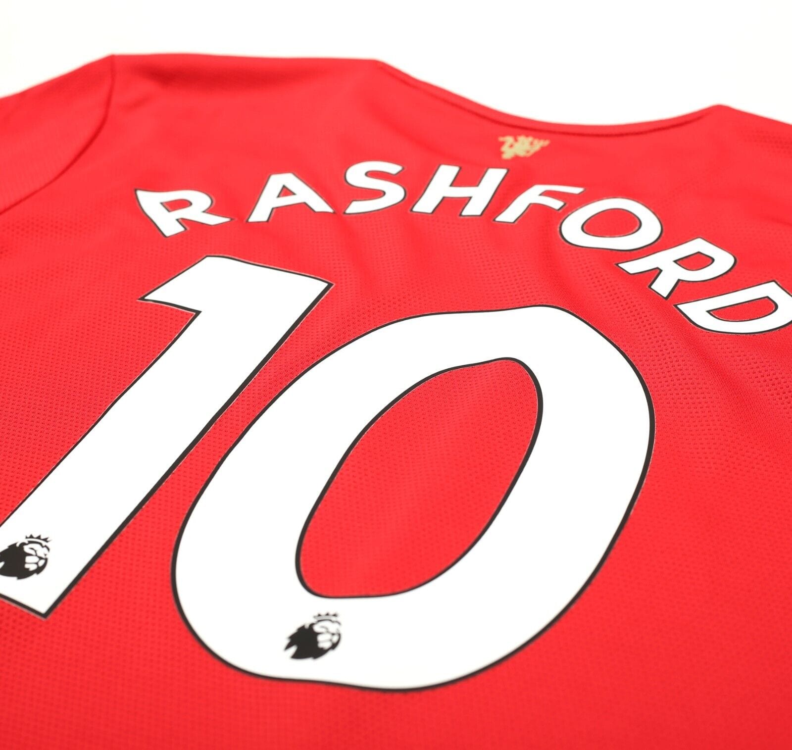 2021/22 RASHFORD #10 Manchester United Vintage adidas Home Football Shirt (M)