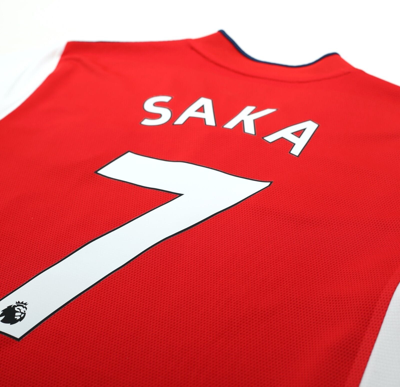 2021/22 SAKA #7 Arsenal adidas Home Football Shirt Jersey (M)