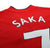 2021/22 SAKA #7 Arsenal adidas Home Football Shirt Jersey (M)