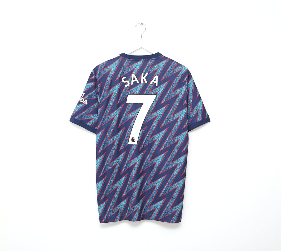 2021/22 SAKA #7 Arsenal Adidas Third Football Shirt (L)