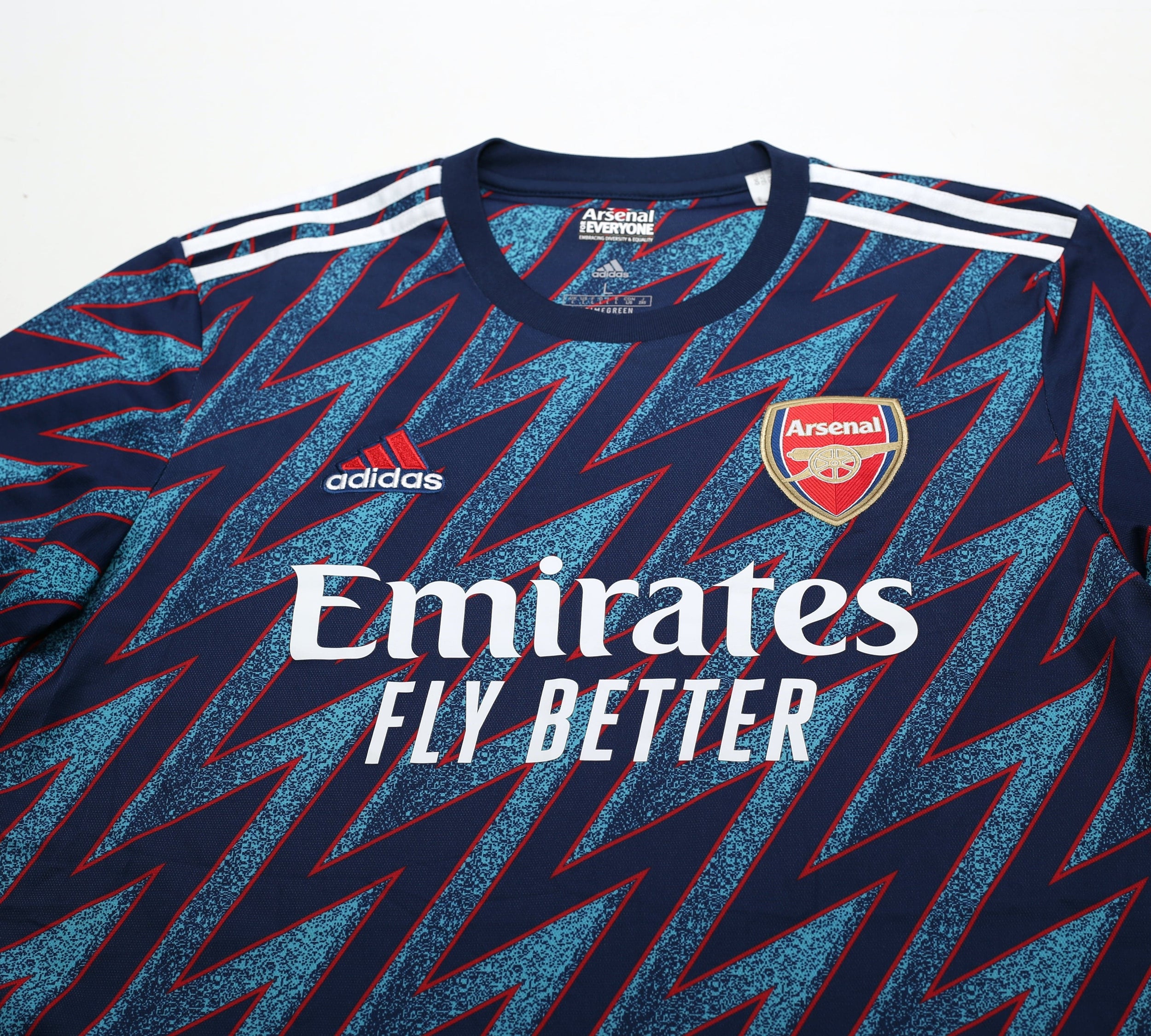 2021/22 SAKA #7 Arsenal Adidas Third Football Shirt (L)