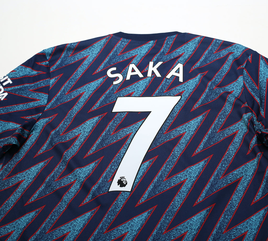 2021/22 SAKA #7 Arsenal Adidas Third Football Shirt (L)