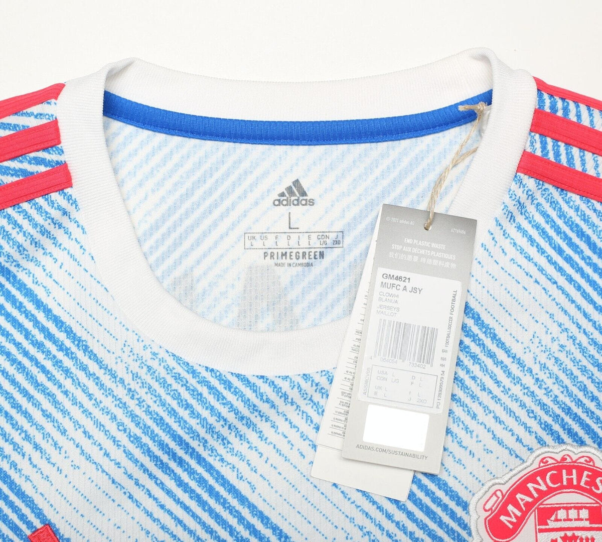 2021/22 SHAW #23 Manchester United Vintage adidas Away Football Shirt (M/L) BNWT