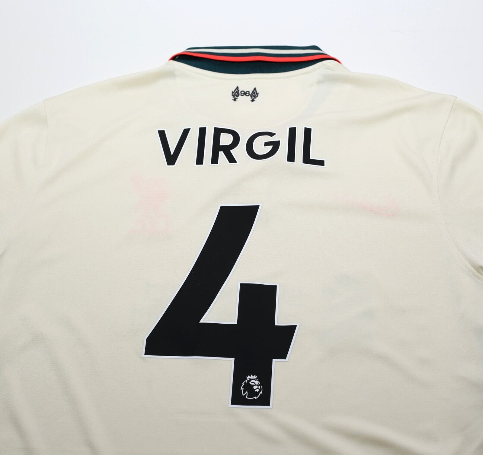 2021/22 VIRGIL #4 Liverpool Nike Away Football Shirt (XL