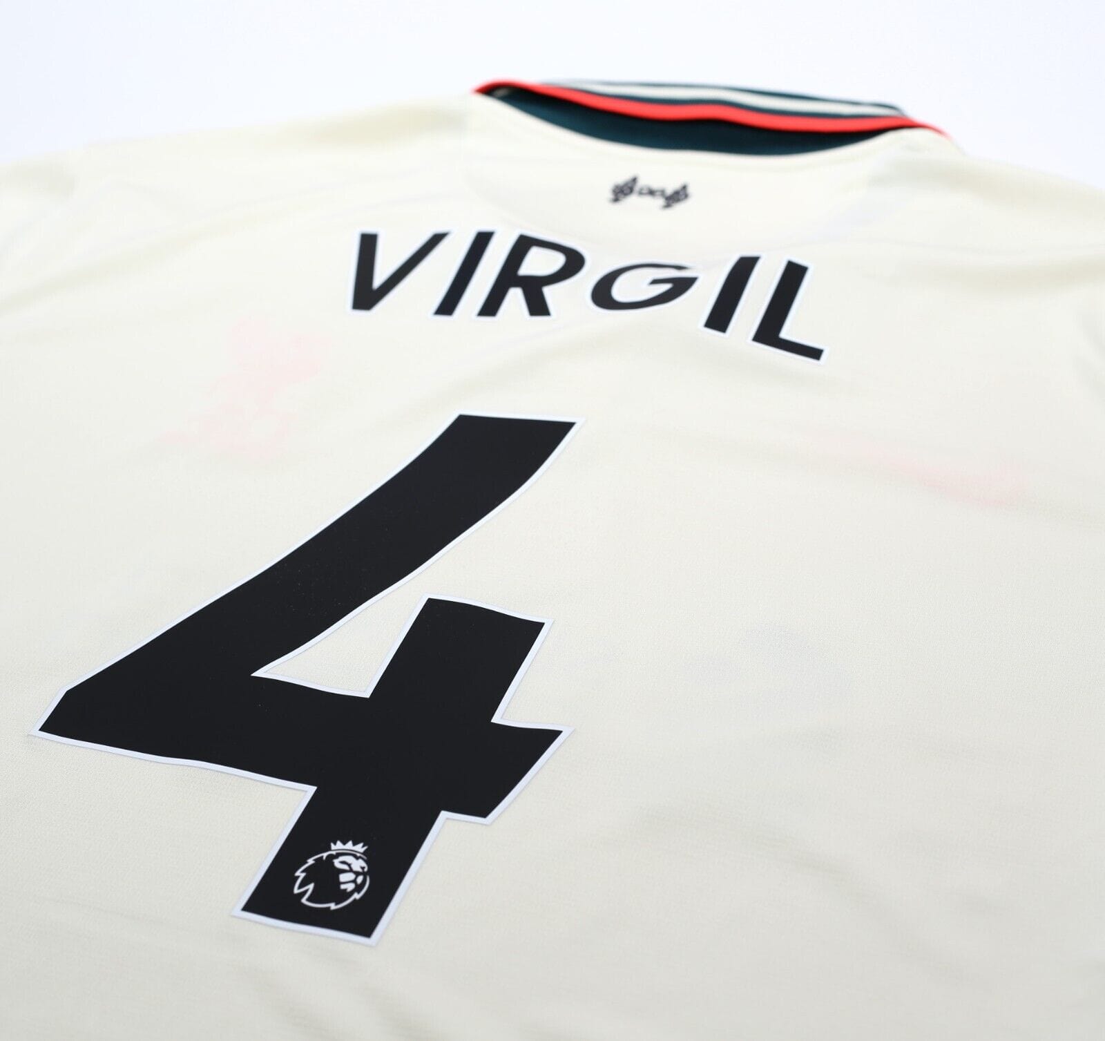 2021/22 VIRGIL #4 Liverpool Vintage Nike Away Football Shirt (XL)