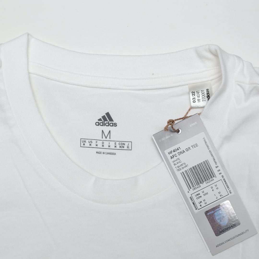 2022/23 Arsenal adidas White DNA Tee (M) BNWT