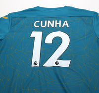2022/23 CUNHA #12 Wolverhampton Wanderers Castore Away Football Shirt XL Wolves