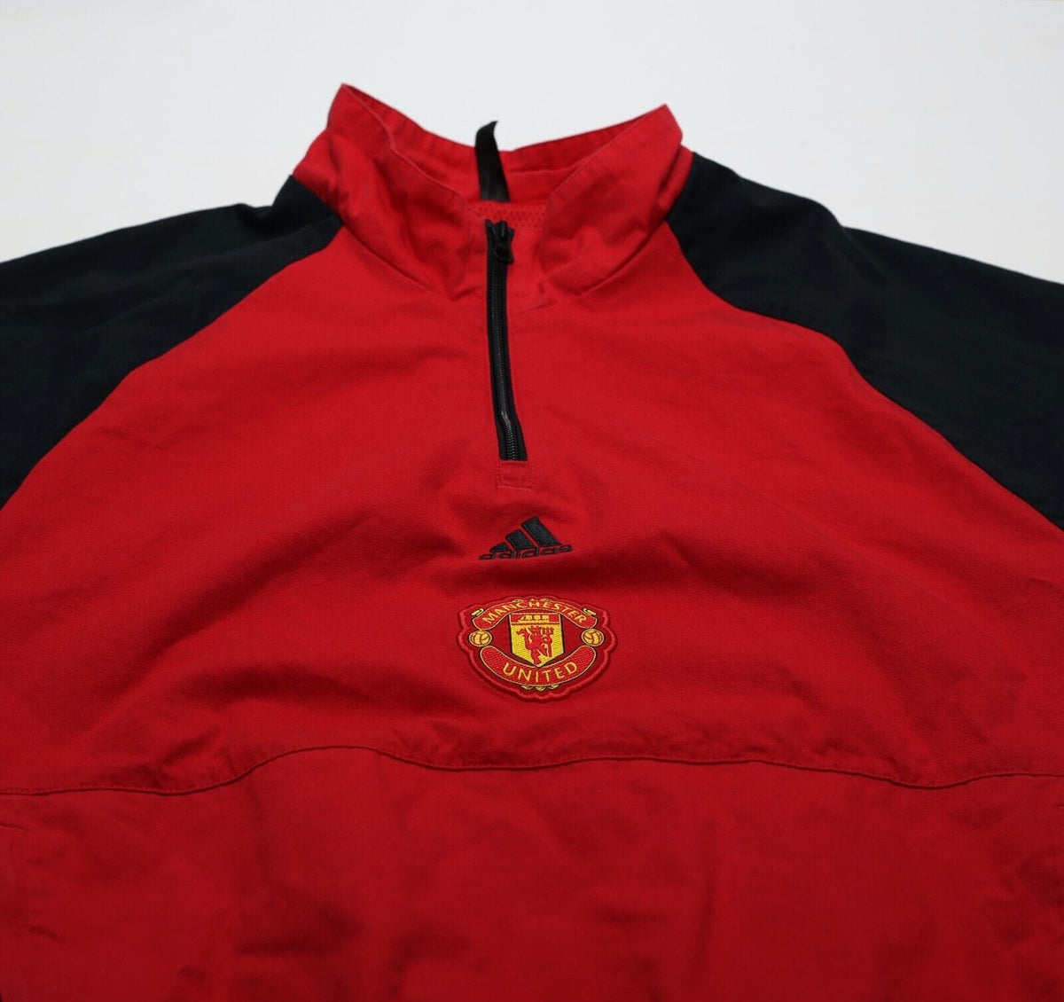 2022/23 MANCHESTER UNITED adidas Icon 1/4 Zip Top (M/L)