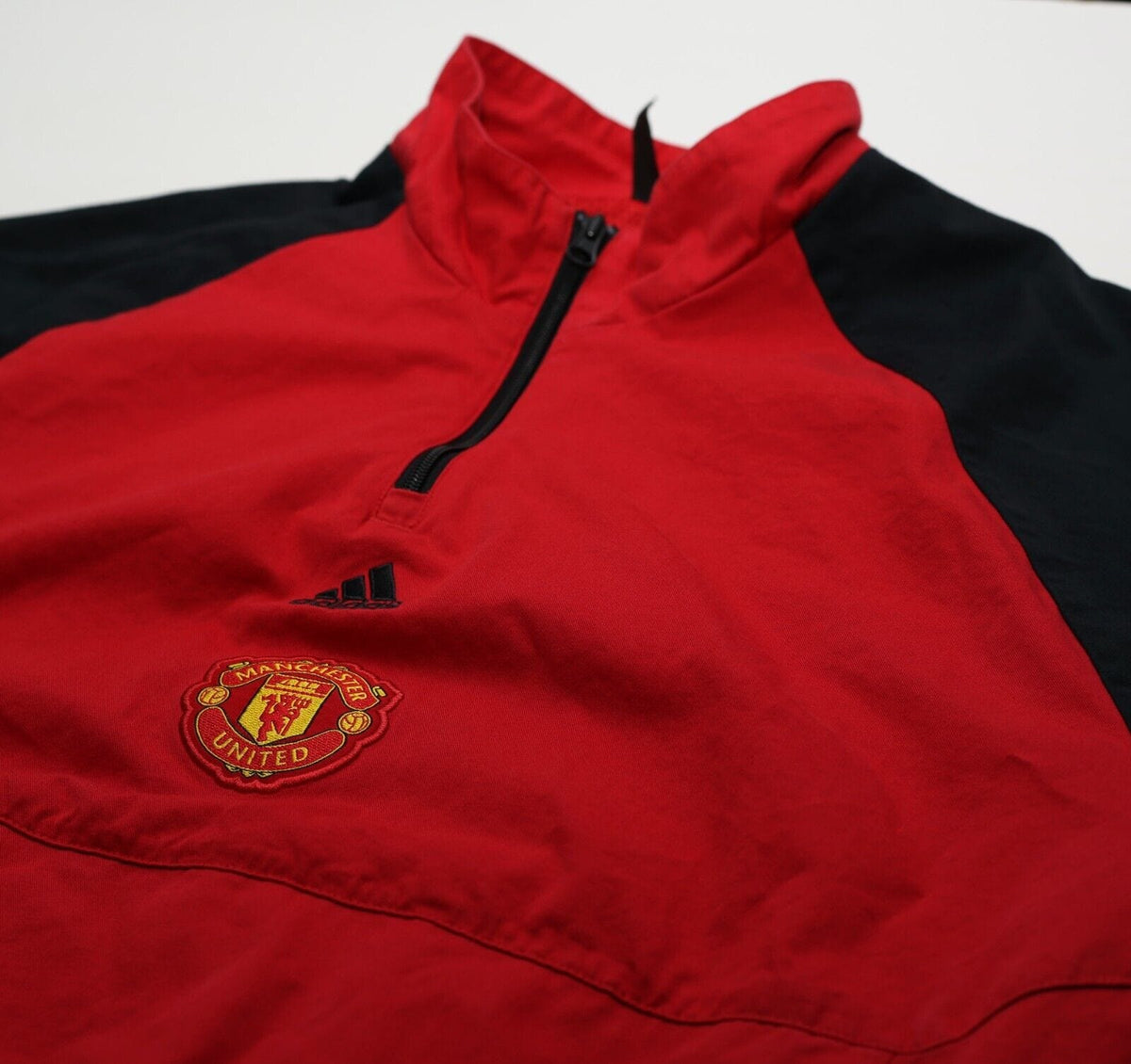 2022/23 MANCHESTER UNITED adidas Icon 1/4 Zip Top (M/L)