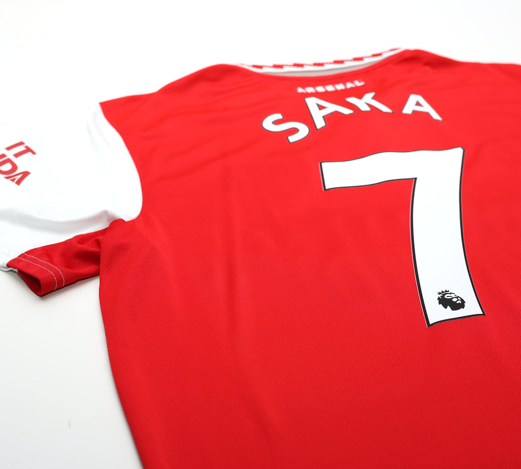 2022/23 SAKA #7 Arsenal Adidas Home Football Shirt (L)
