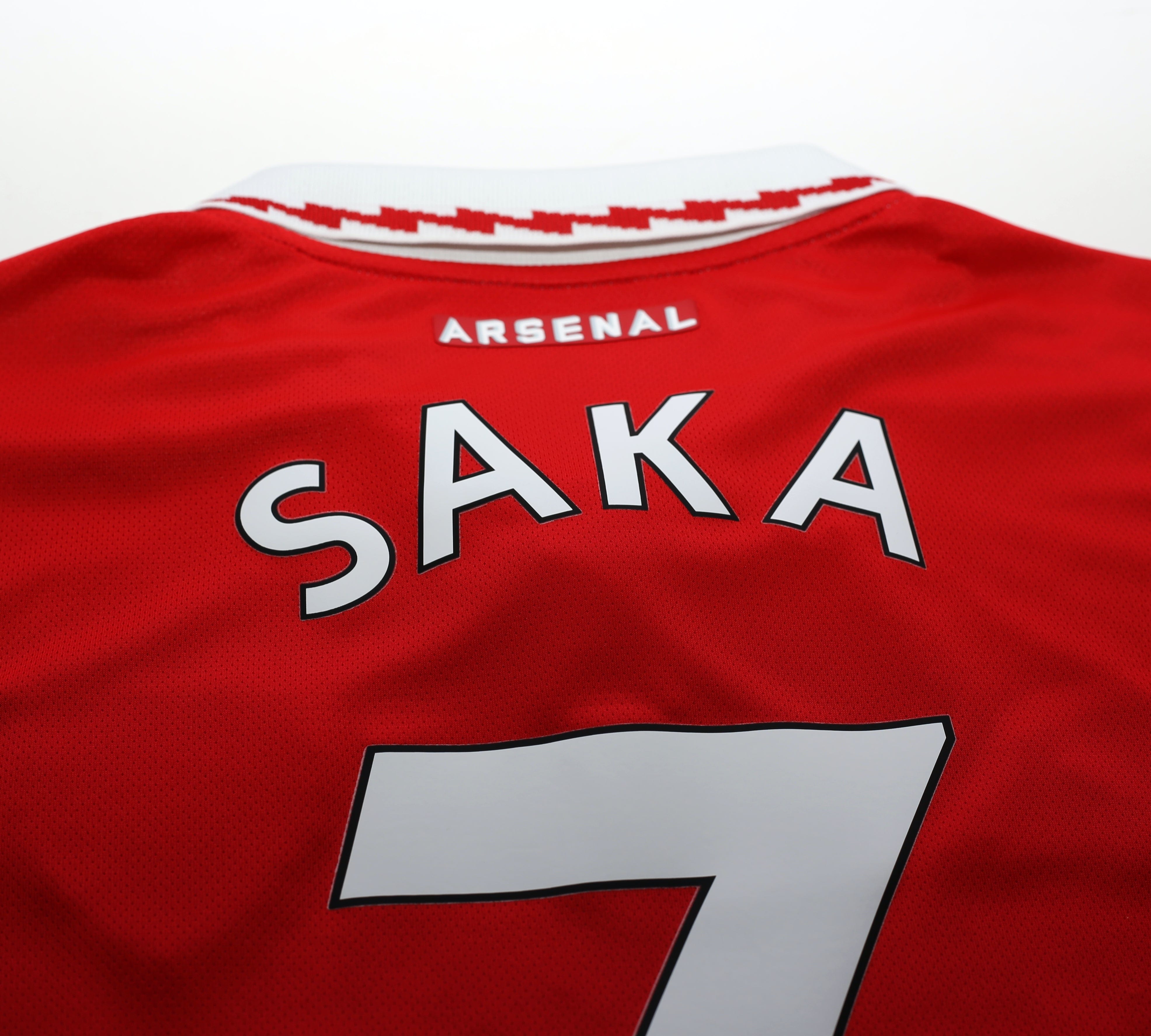 2022/23 SAKA #7 Arsenal Home Football Shirt | Size L | Classic Arsenal