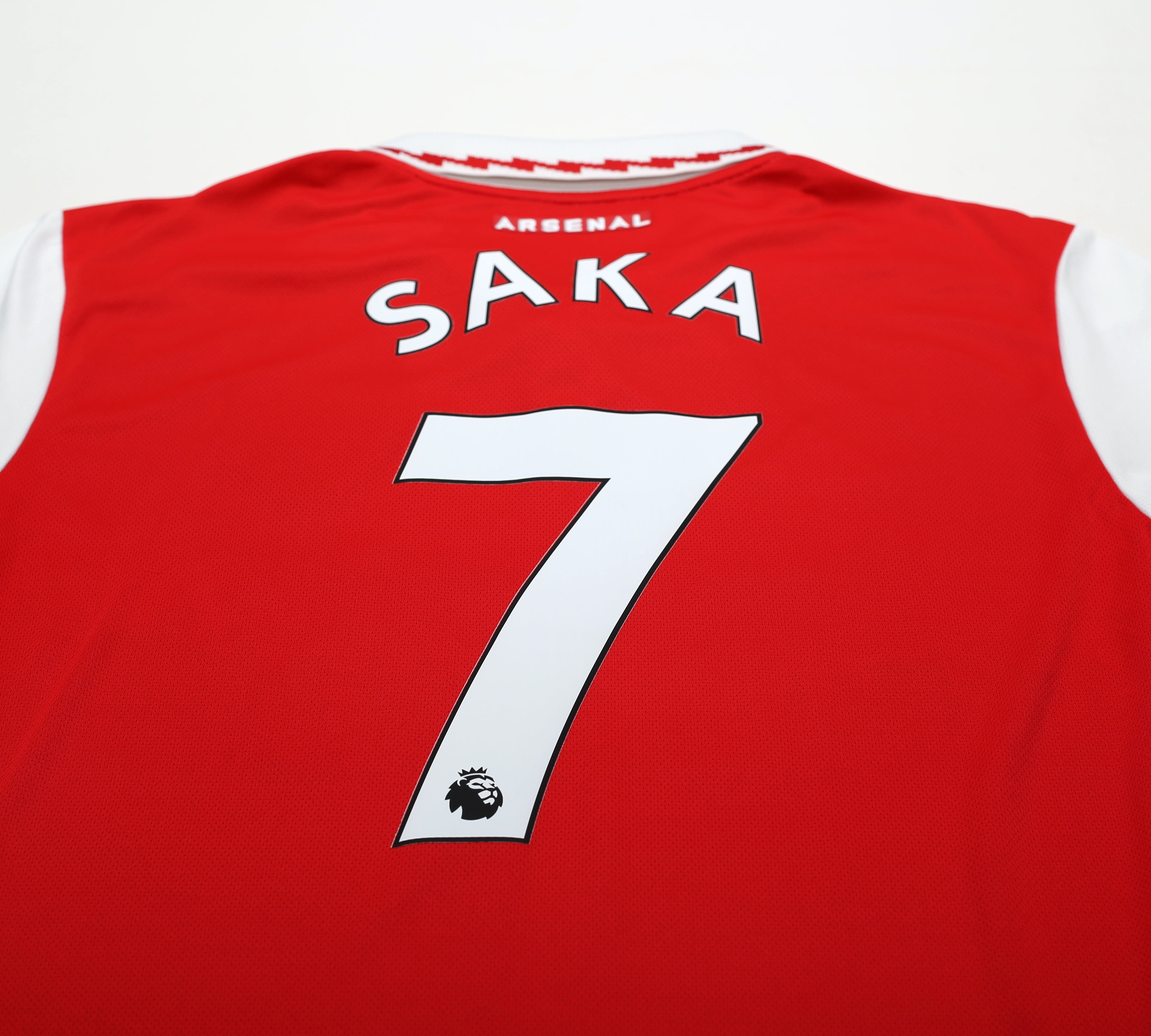 2022/23 SAKA #7 Arsenal Adidas Home Football Shirt (L)