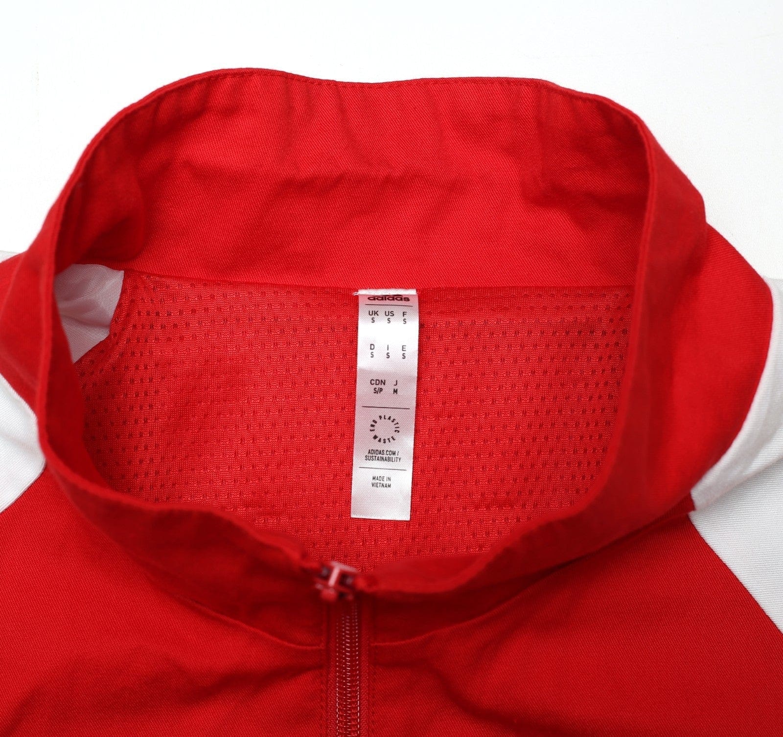 2023/24 ARSENAL adidas Icons 1/4 Zip Football Track Top Jacket (S/M)