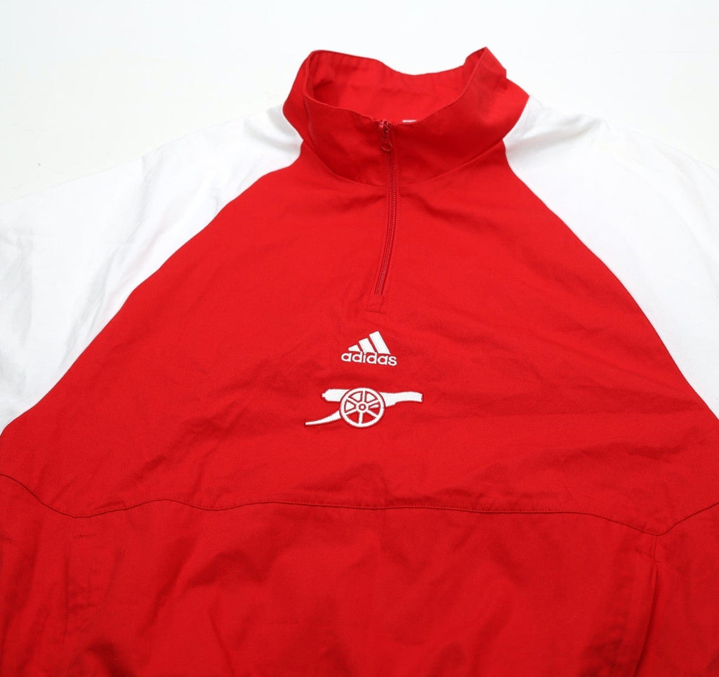 2023/24 ARSENAL adidas Icons 1/4 Zip Football Track Top Jacket (S/M)