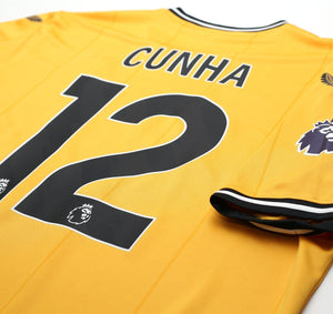2023/24 CUNHA #12 Wolverhampton Wanderers Castore Home Football Shirt XL Wolves