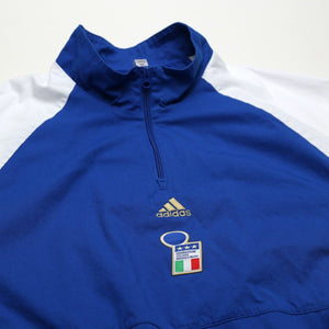 2023/24 Italy adidas Icons 1/4 Zip Football Track Top Jacket (L)