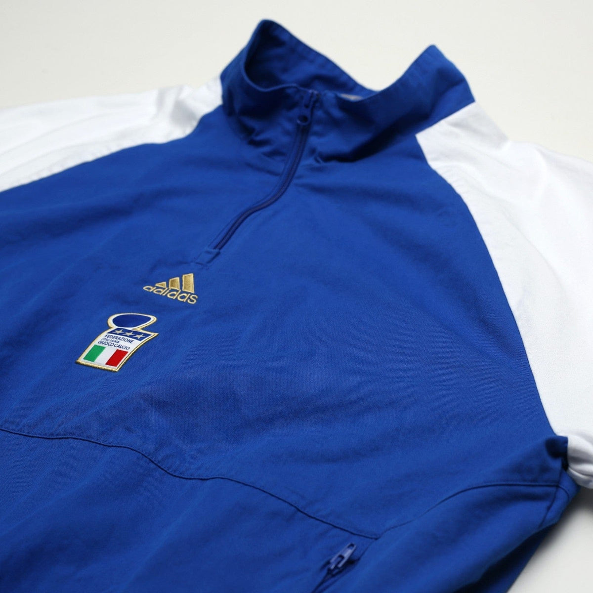 2023/24 Italy adidas Icons 1/4 Zip Football Track Top Jacket (L)