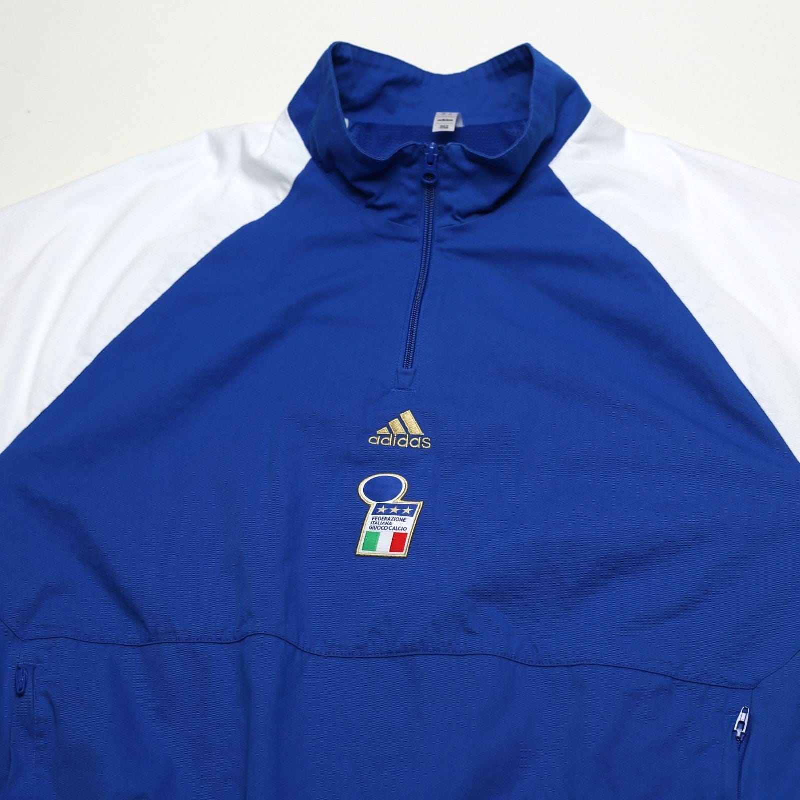 2023/24 Italy adidas Icons 1/4 Zip Football Track Top Jacket (L)