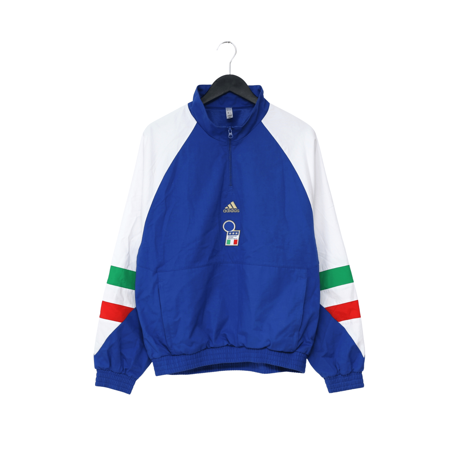 2023/24 Italy adidas Icons 1/4 Zip Football Track Top Jacket (S/M)