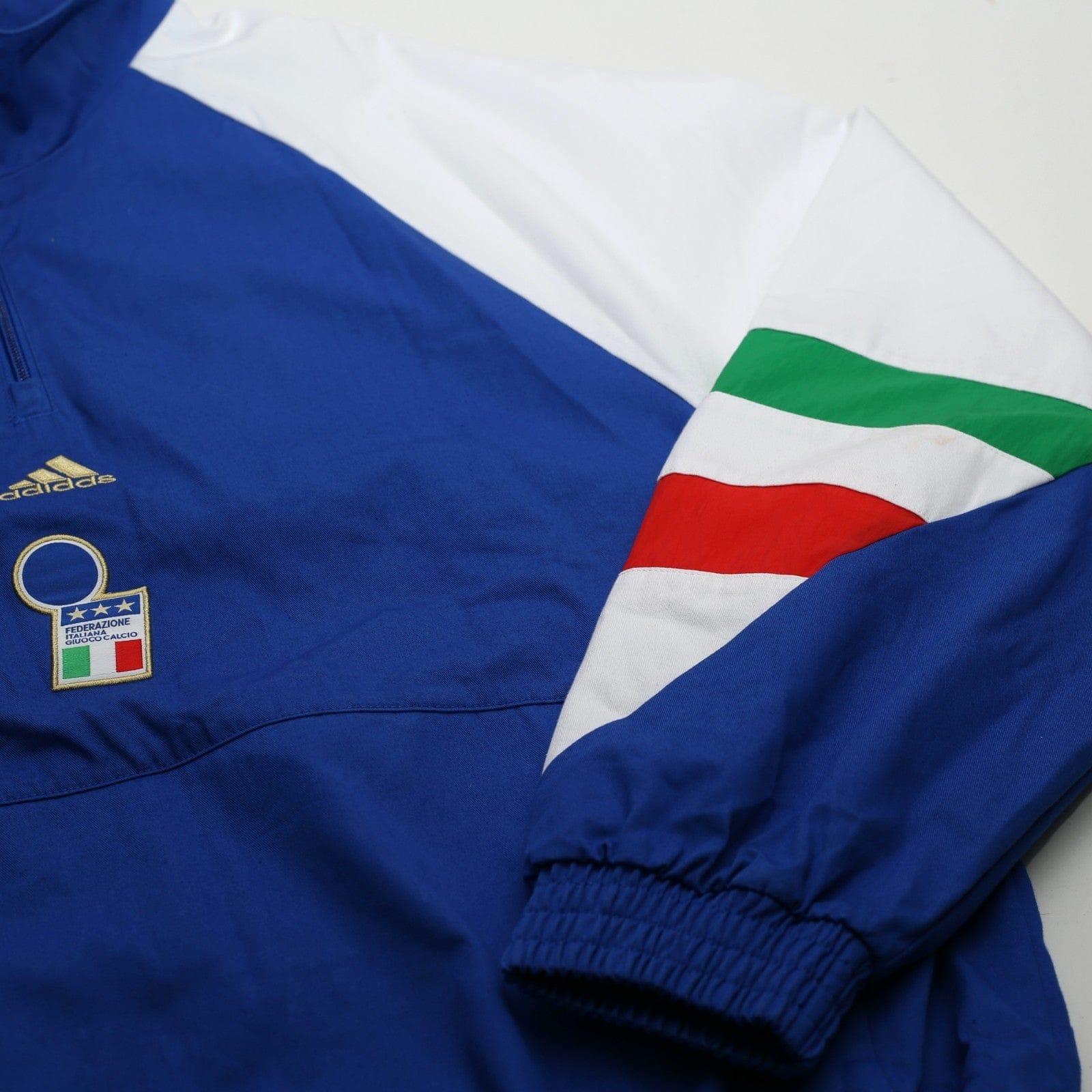 2023/24 Italy adidas Icons 1/4 Zip Football Track Top Jacket (S/M)