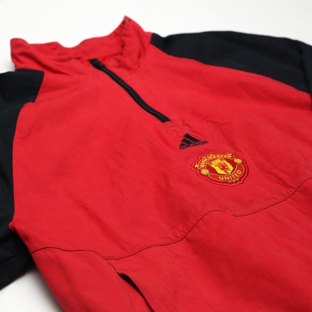 2023/24 Manchester United adidas Icons 1/4 Zip Football Track Top Jacket (M/L)