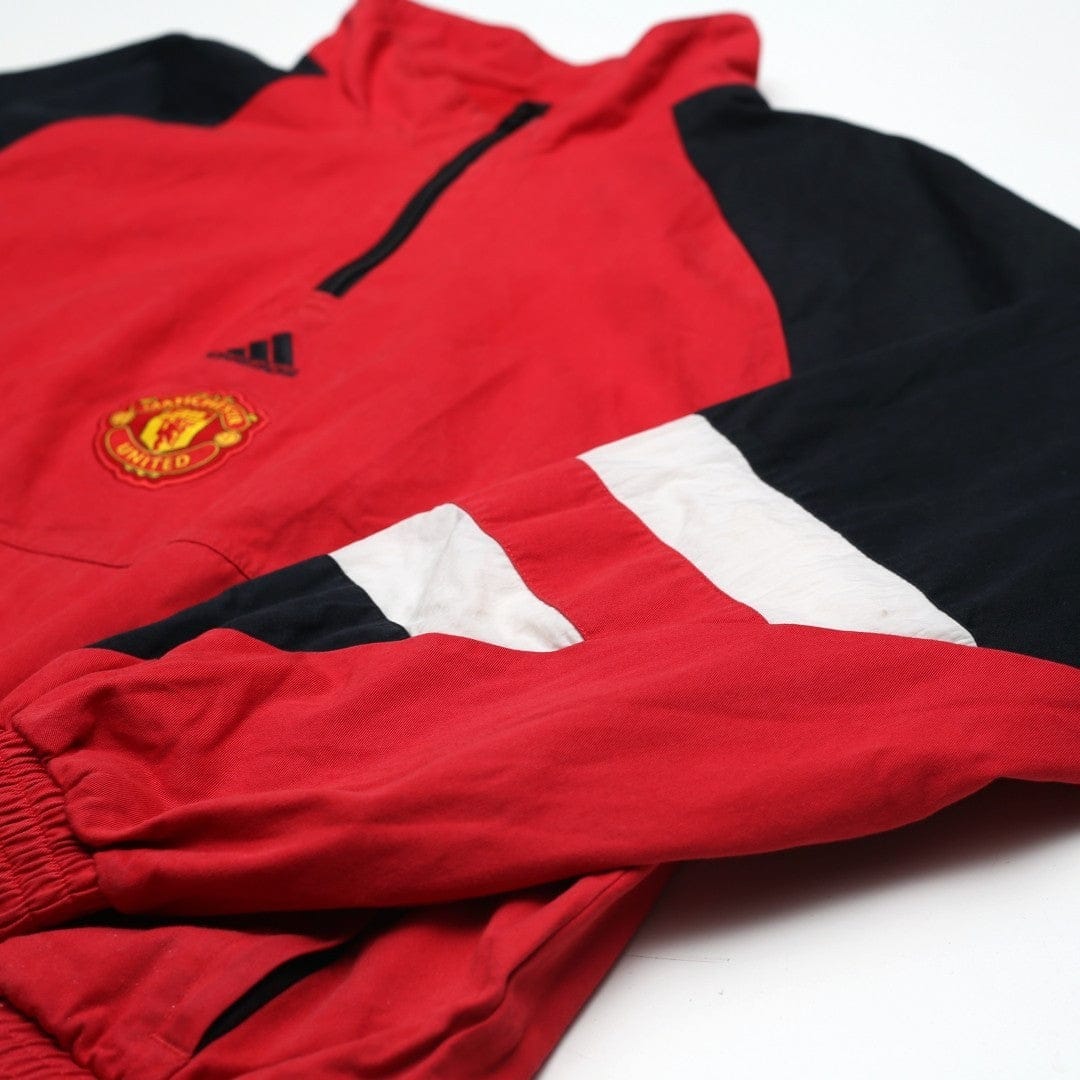 2023/24 Manchester United adidas Icons 1/4 Zip Football Track Top Jacket (M/L)