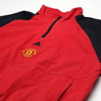 2023/24 Manchester United adidas Icons 1/4 Zip Football Track Top Jacket (M/L)