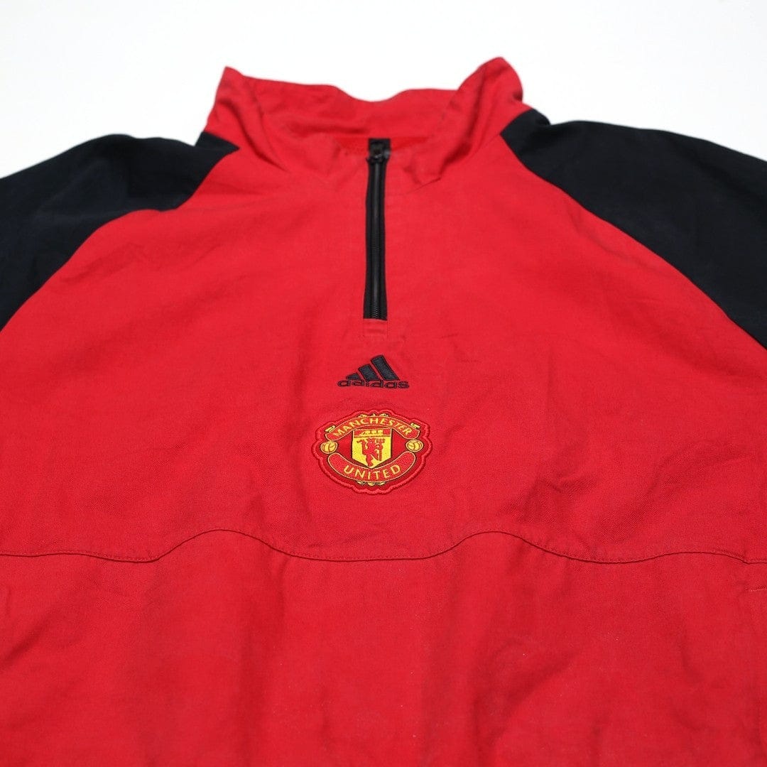 2023/24 Manchester United adidas Icons 1/4 Zip Football Track Top Jacket (M/L)