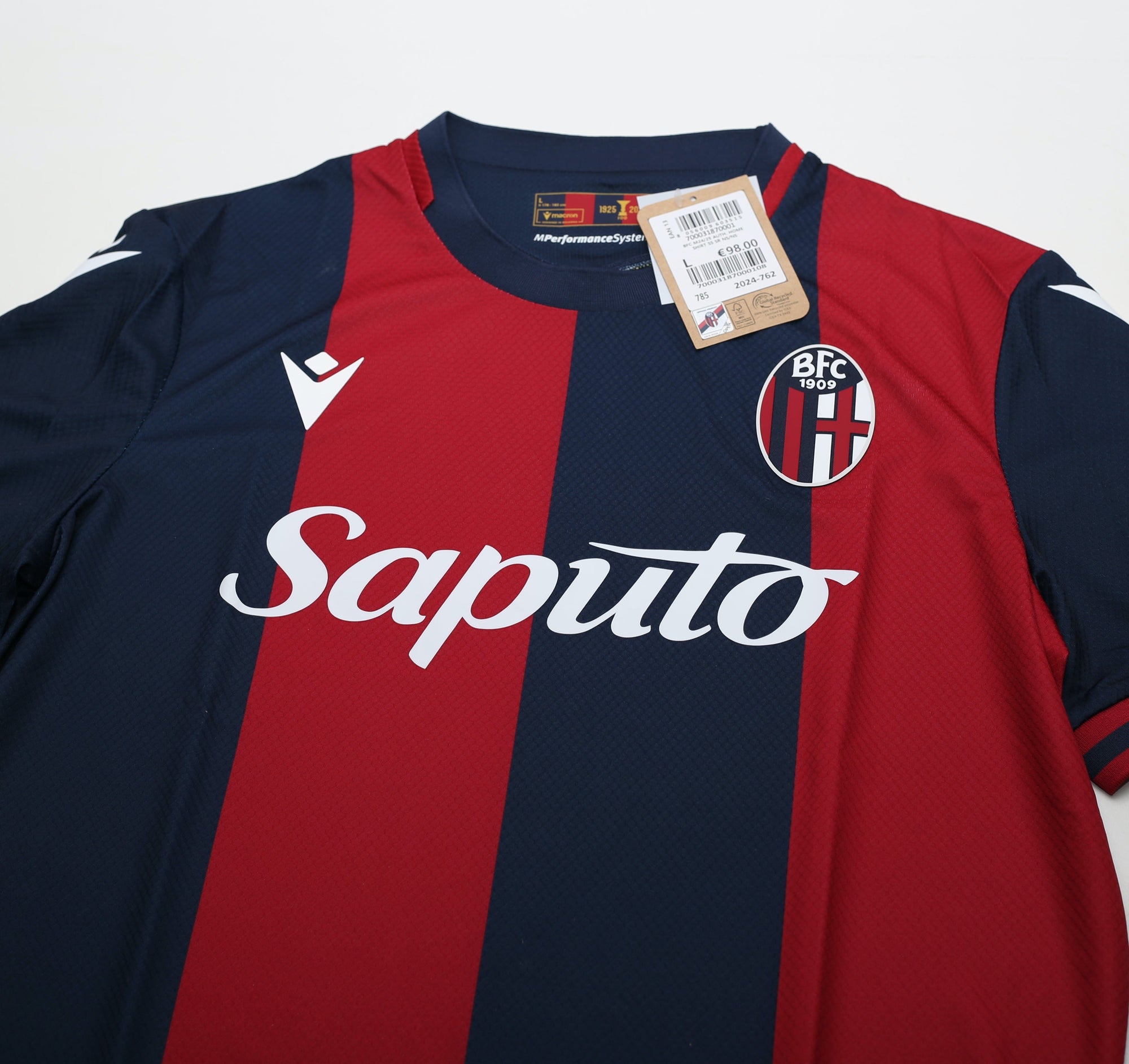 2024/25 Bologna Macron match home shirt | All sizes