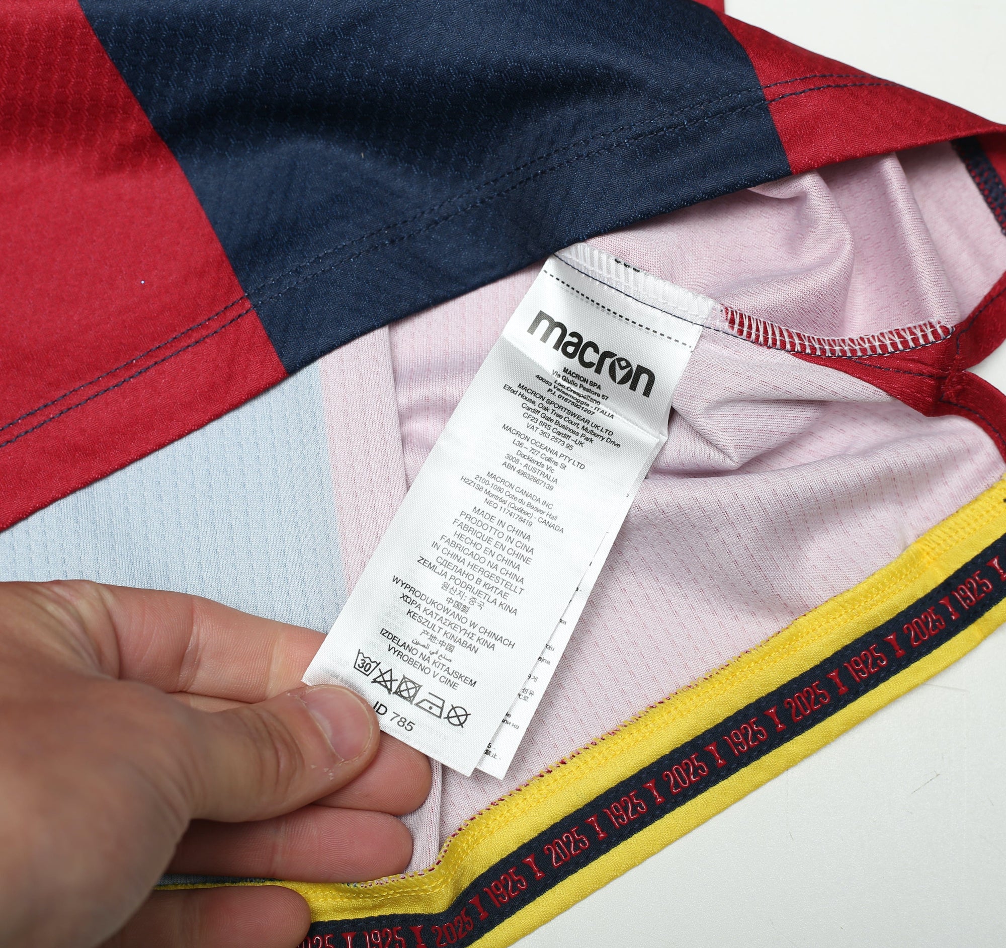 2024/25 Bologna Macron match home shirt | All sizes