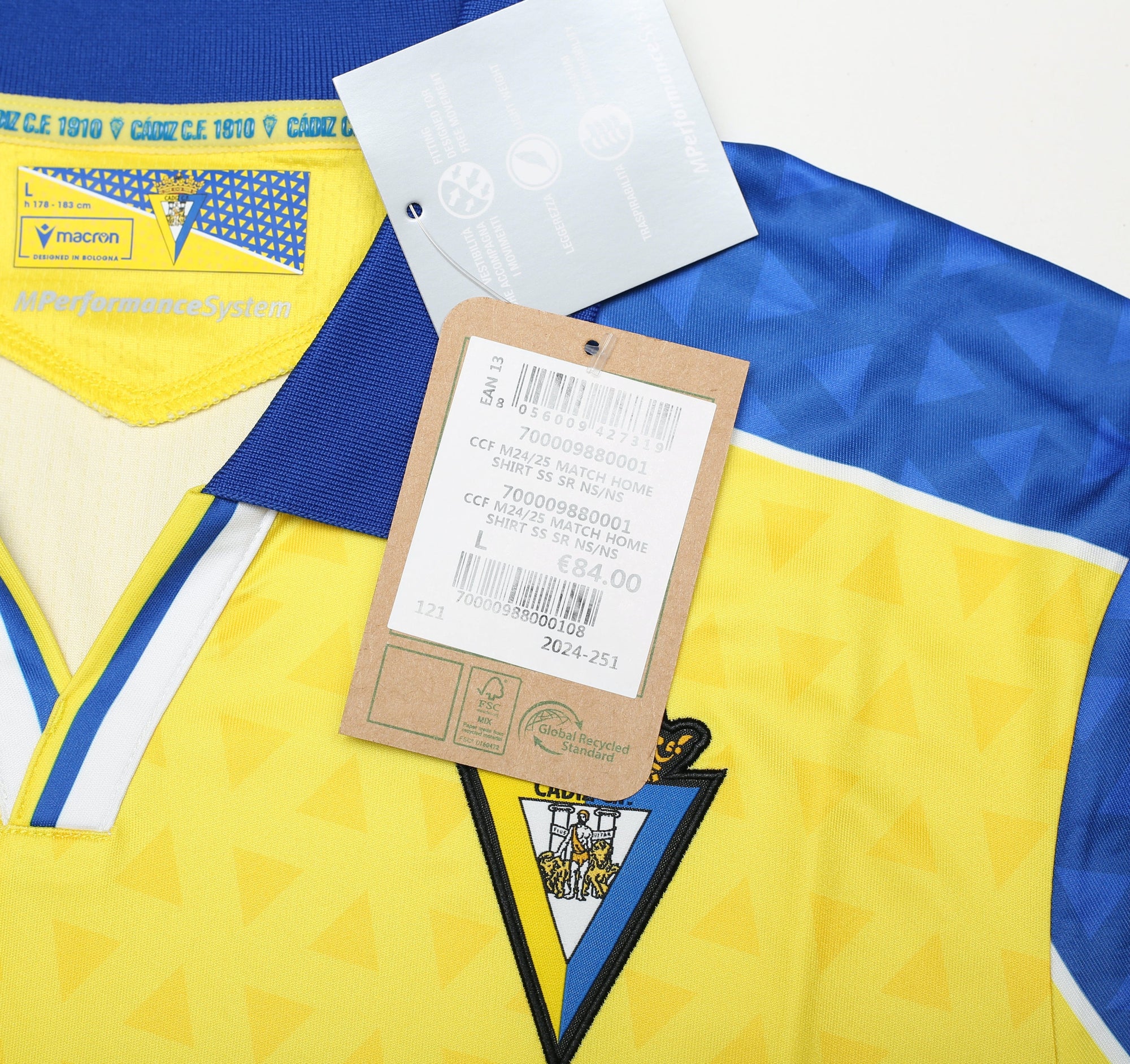 2024/25 Cádiz Macron match home shirt | All sizes