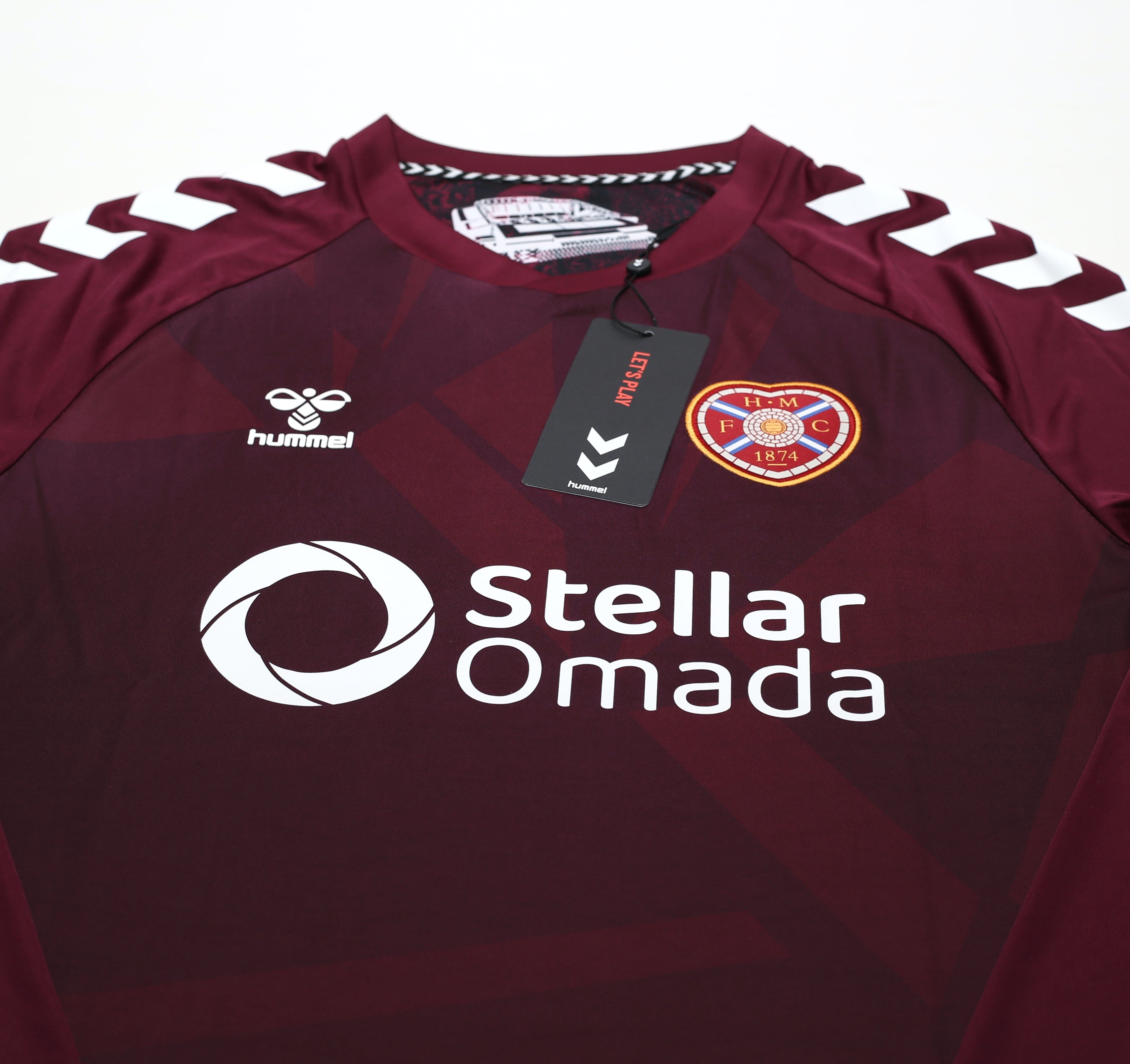 2025-26 Hearts Hummel long sleeve home shirt (New in bag)