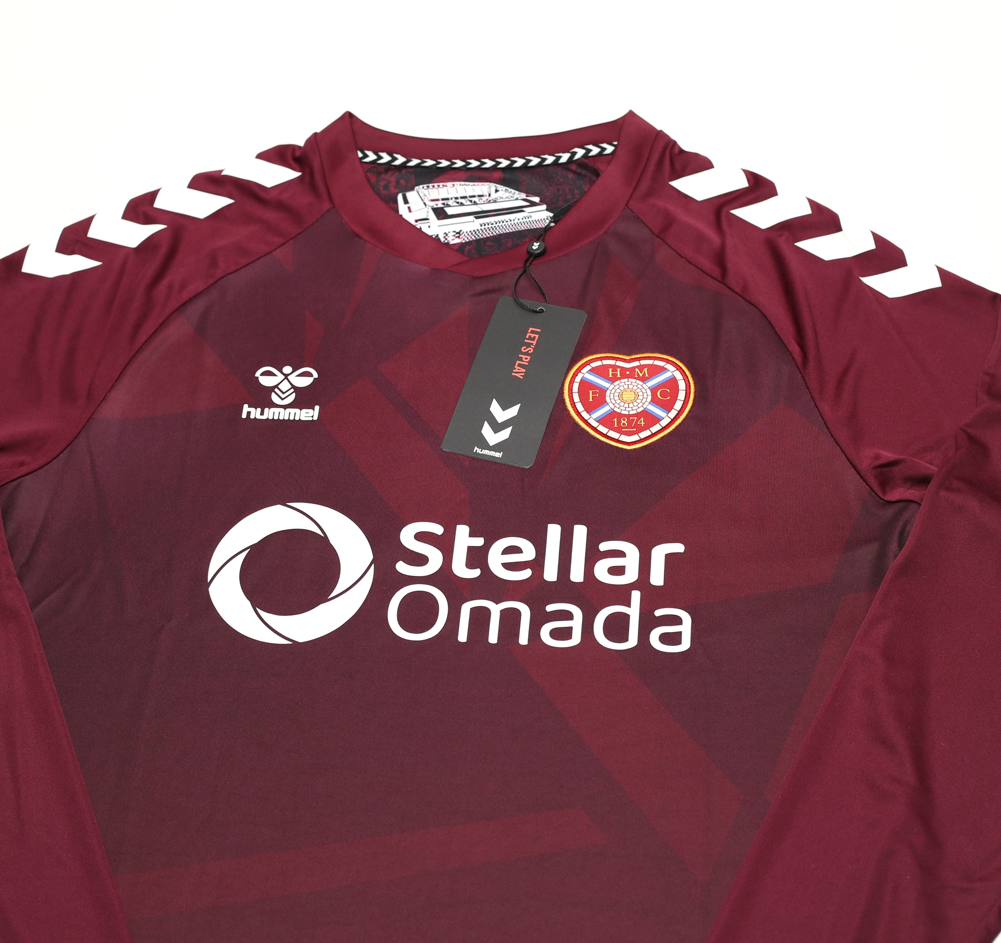 2025-26 Hearts Hummel long sleeve home shirt (New in bag)