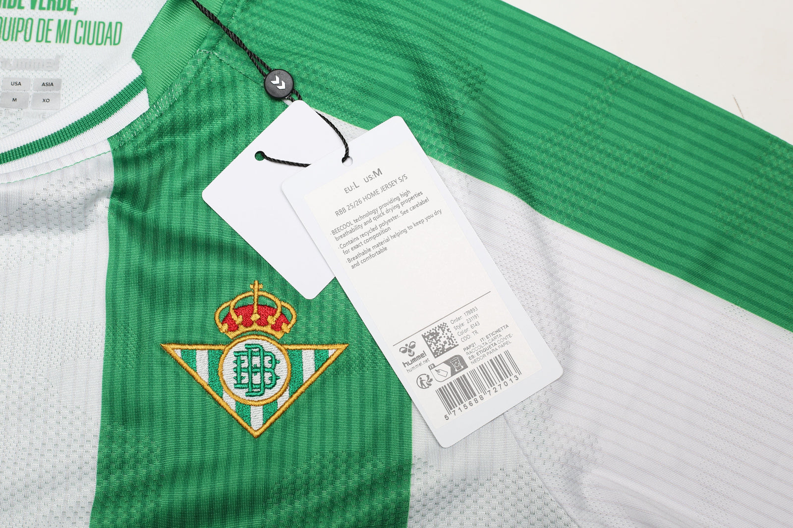 2025-26 Real Betis Hummel home shirt New in bag | All sizes