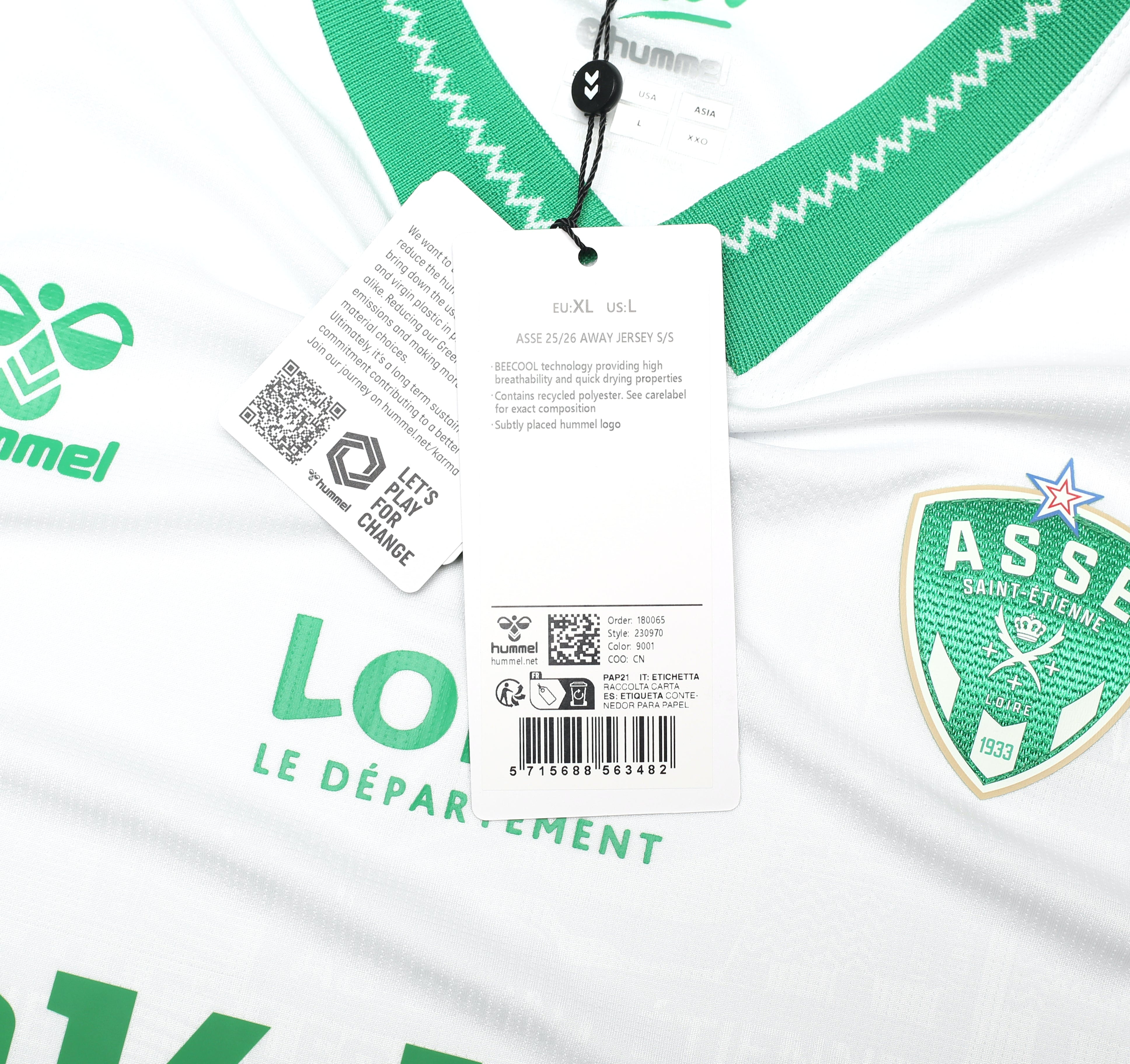 2025-26 Saint Etienne Hummel away shirt New in bag | All sizes